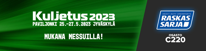 Kuljetus 2023-messut Jyväskylän Paviljongilla 25.-27.5.2023
